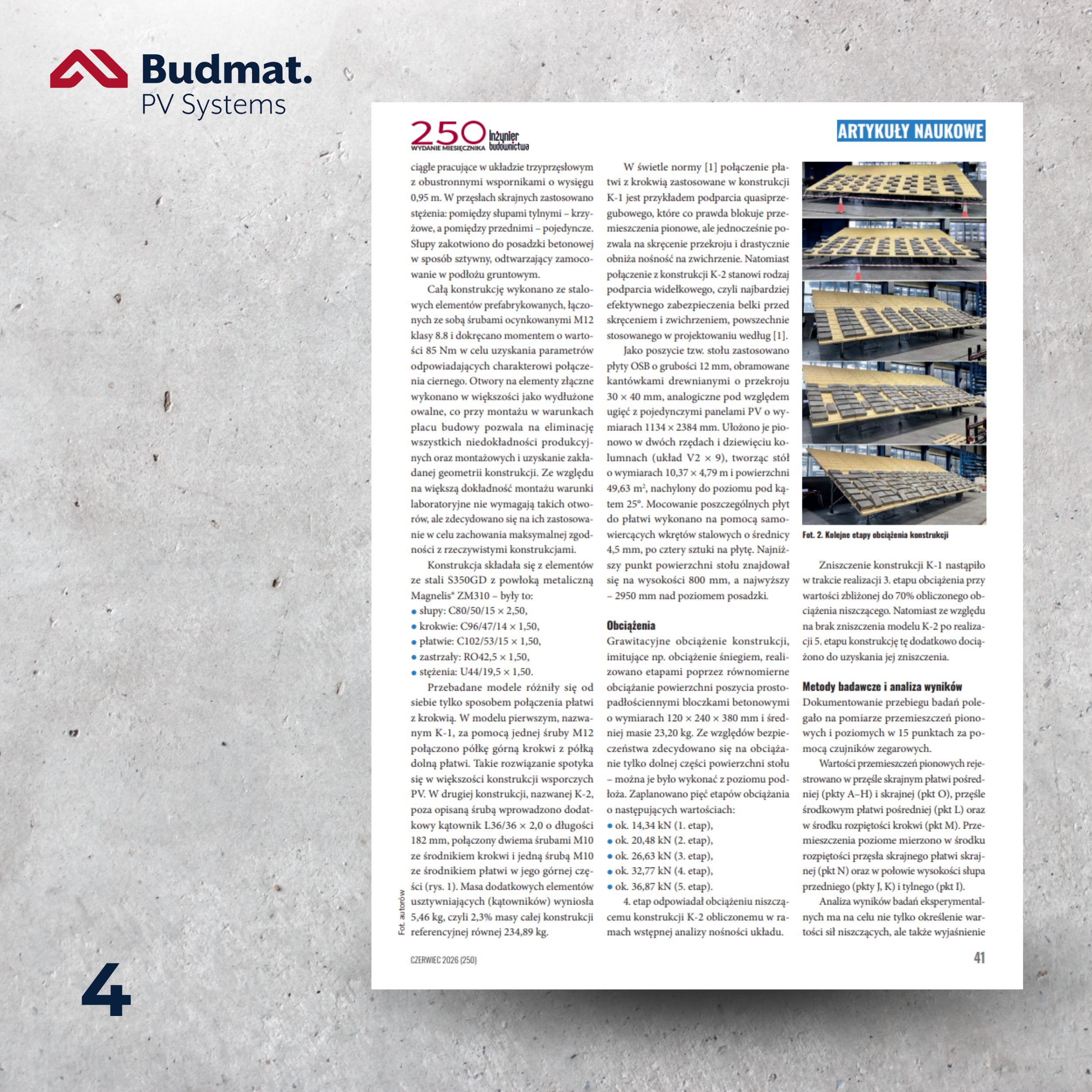 Budmat PV Systems w miesięczniku „Inżynier Budownictwa”